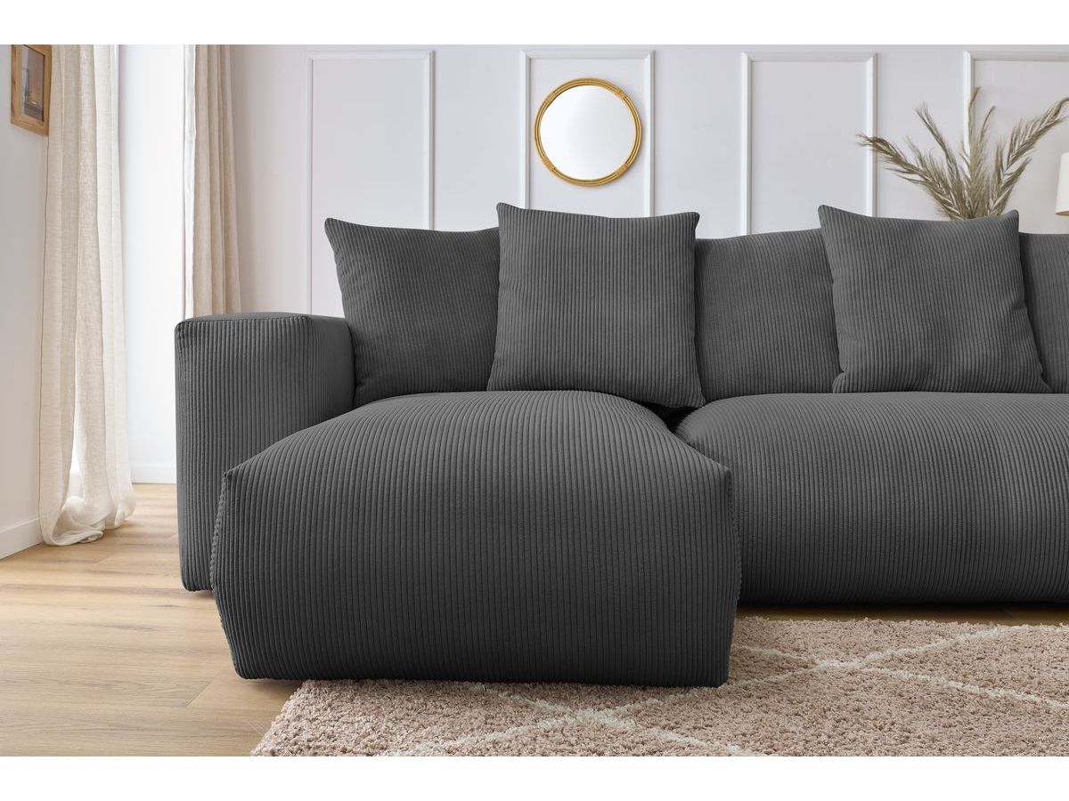 VOLTAIRE modulaire vaste panoramische bank 1 chaise longue, 1 2-zits fauteuil, 1 hoek, 1 1-zits fauteuil