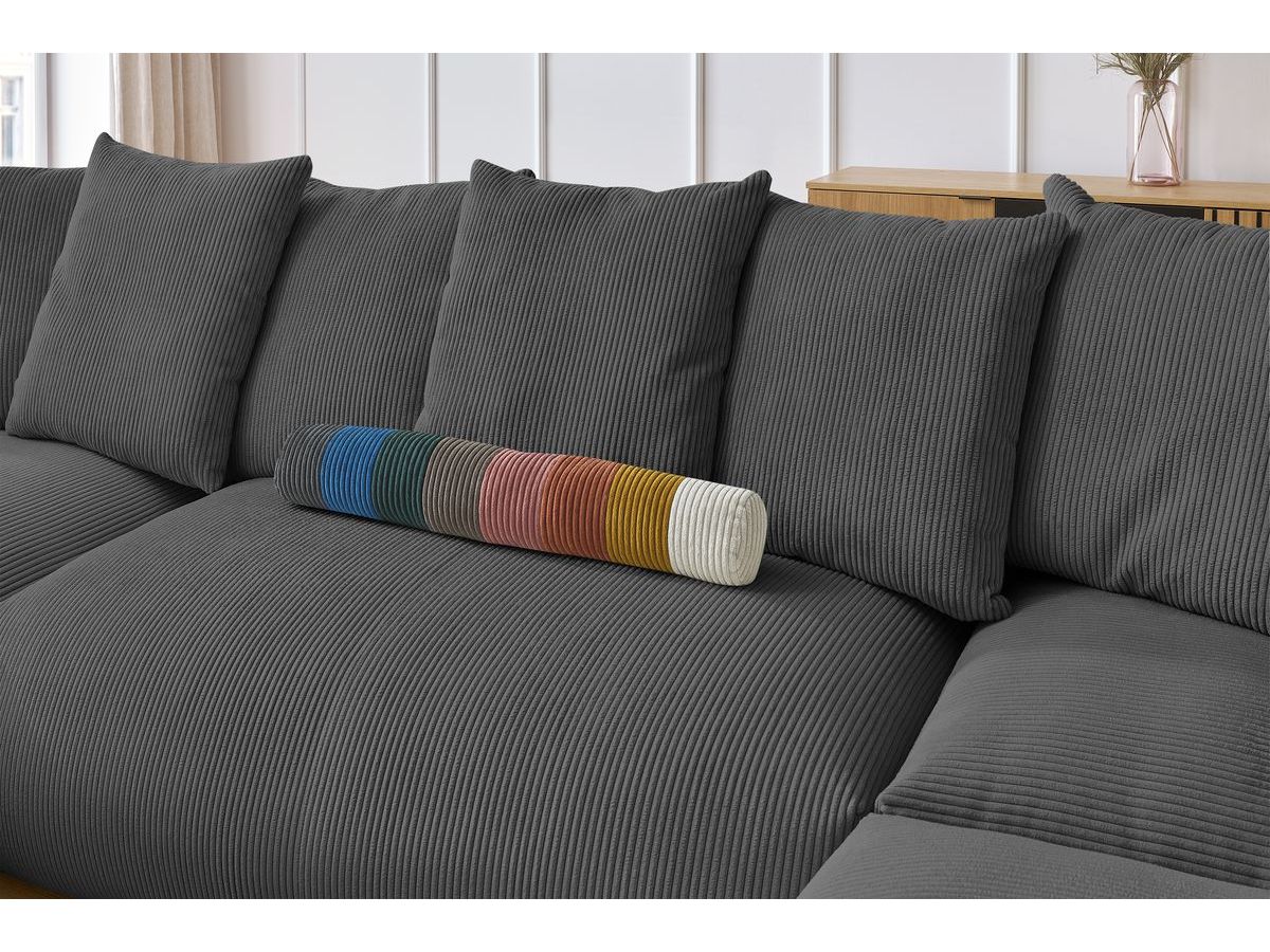 VOLTAIRE modulaire vaste panoramische bank 1 chaise longue, 1 2-zits fauteuil, 1 hoek, 1 1-zits fauteuil