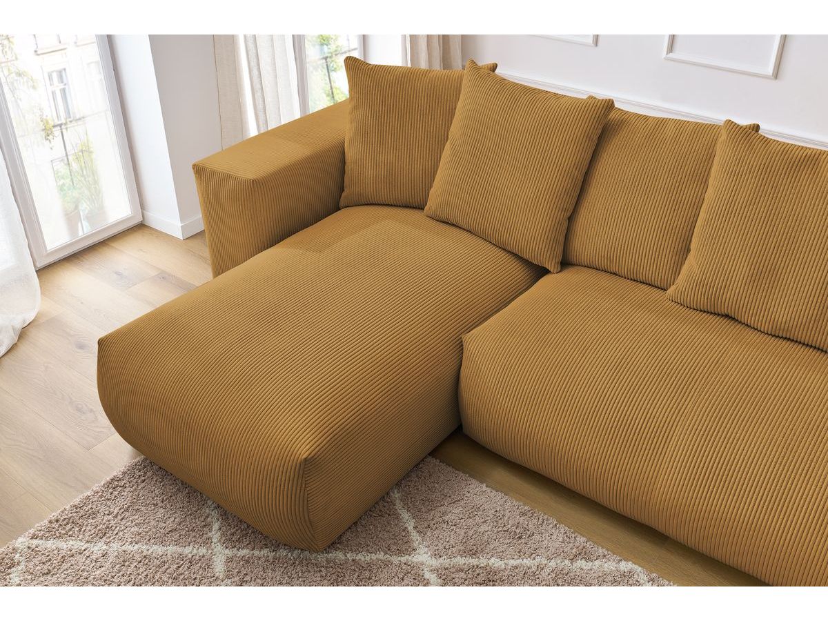 VOLTAIRE modulaire vaste panoramische bank 1 chaise longue, 1 2-zits fauteuil, 1 hoek, 1 1-zits fauteuil