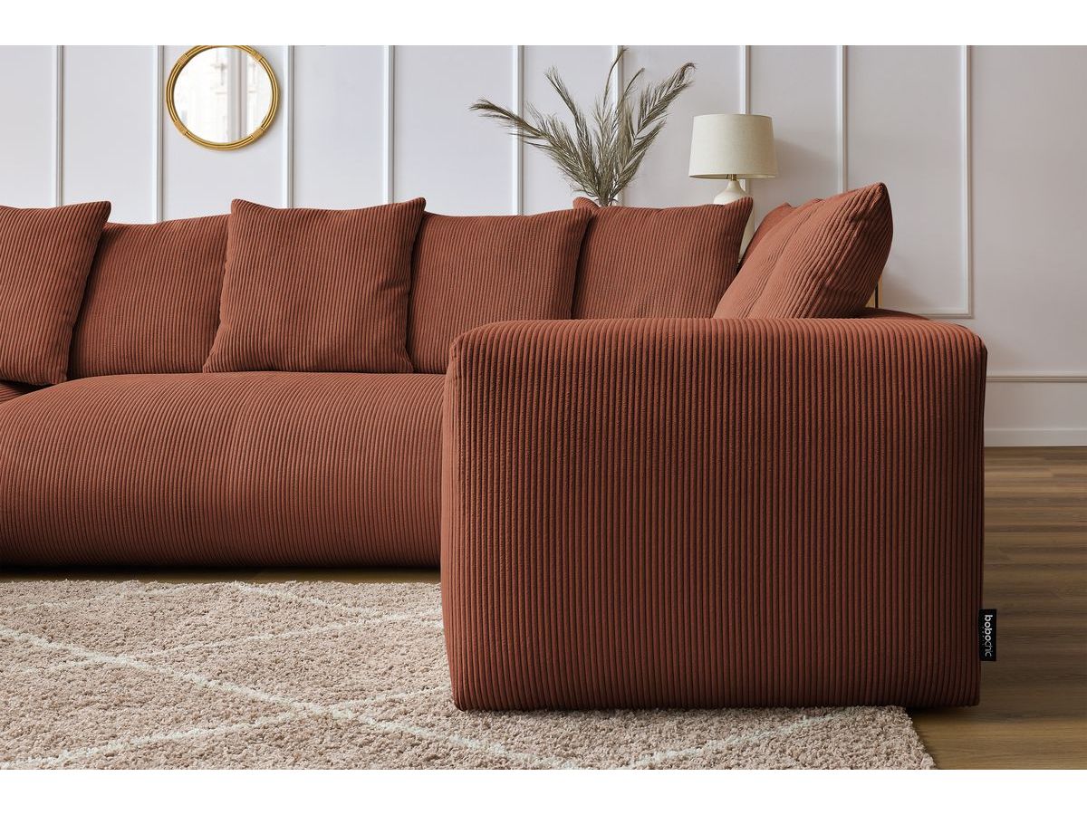 Canapé panoramique modulable VOLTAIRE orange 5 places — vue 5