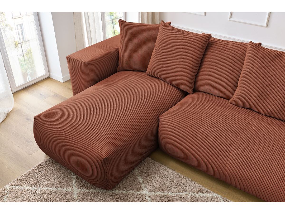 VOLTAIRE modulaire vaste panoramische bank 1 chaise longue, 1 2-zits fauteuil, 1 hoek, 1 1-zits fauteuil