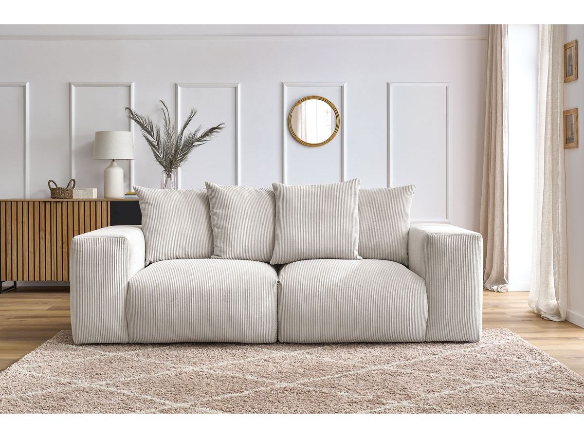 Canapé droit modulable VOLTAIRE beige — vue 5