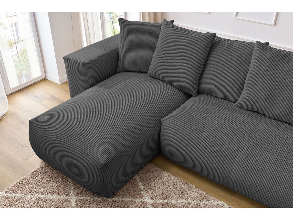 VOLTAIRE modulaire vaste panoramische bank met 1 chaise longue, 1 hoek, 2 fauteuils en 1 poef