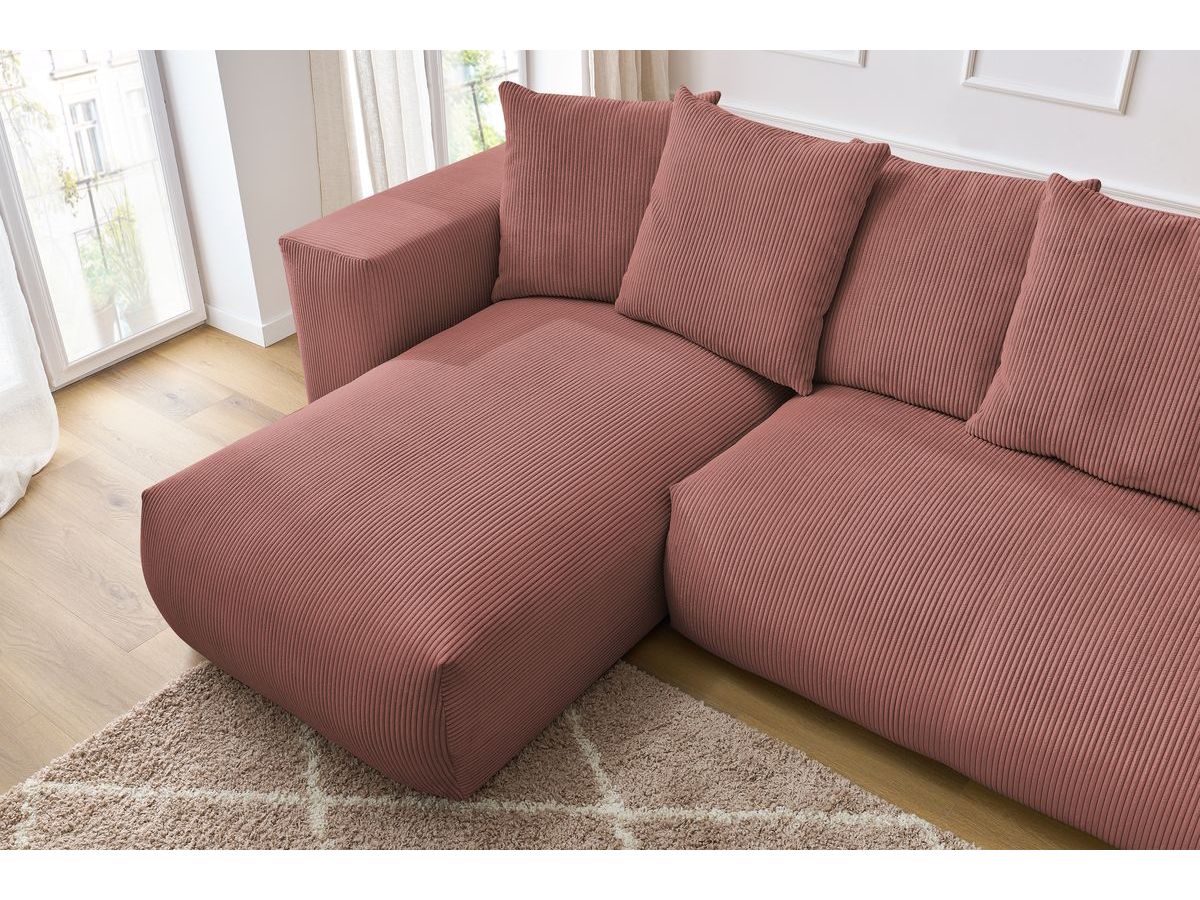 VOLTAIRE modulaire vaste panoramische bank 1 chaise longue, 1 2-zits fauteuil, 1 hoek, 1 1-zits fauteuil