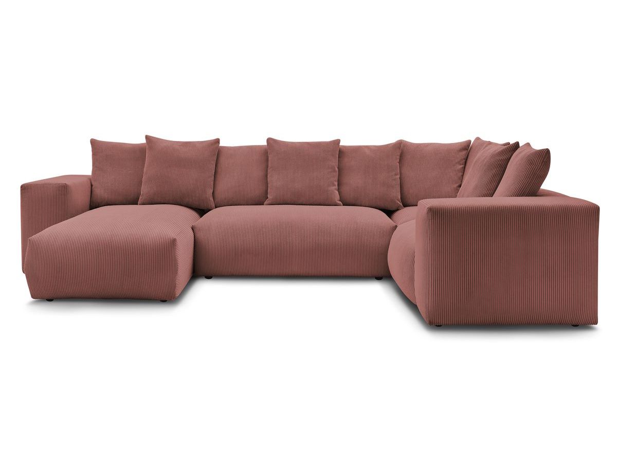 VOLTAIRE modulaire vaste panoramische bank 1 chaise longue, 1 2-zits fauteuil, 1 hoek, 1 1-zits fauteuil