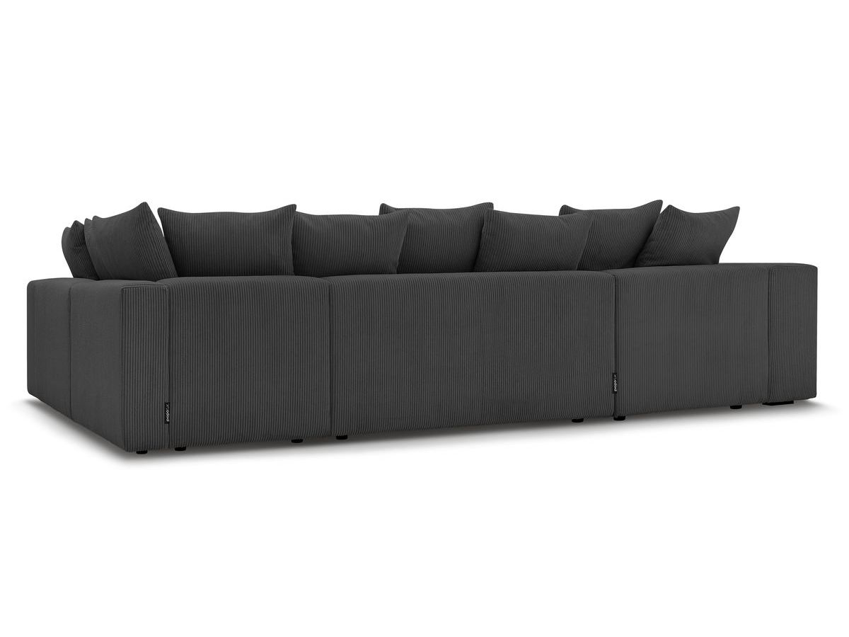 VOLTAIRE modulaire vaste panoramische bank met 1 chaise longue, 1 hoek, 2 fauteuils en 1 poef