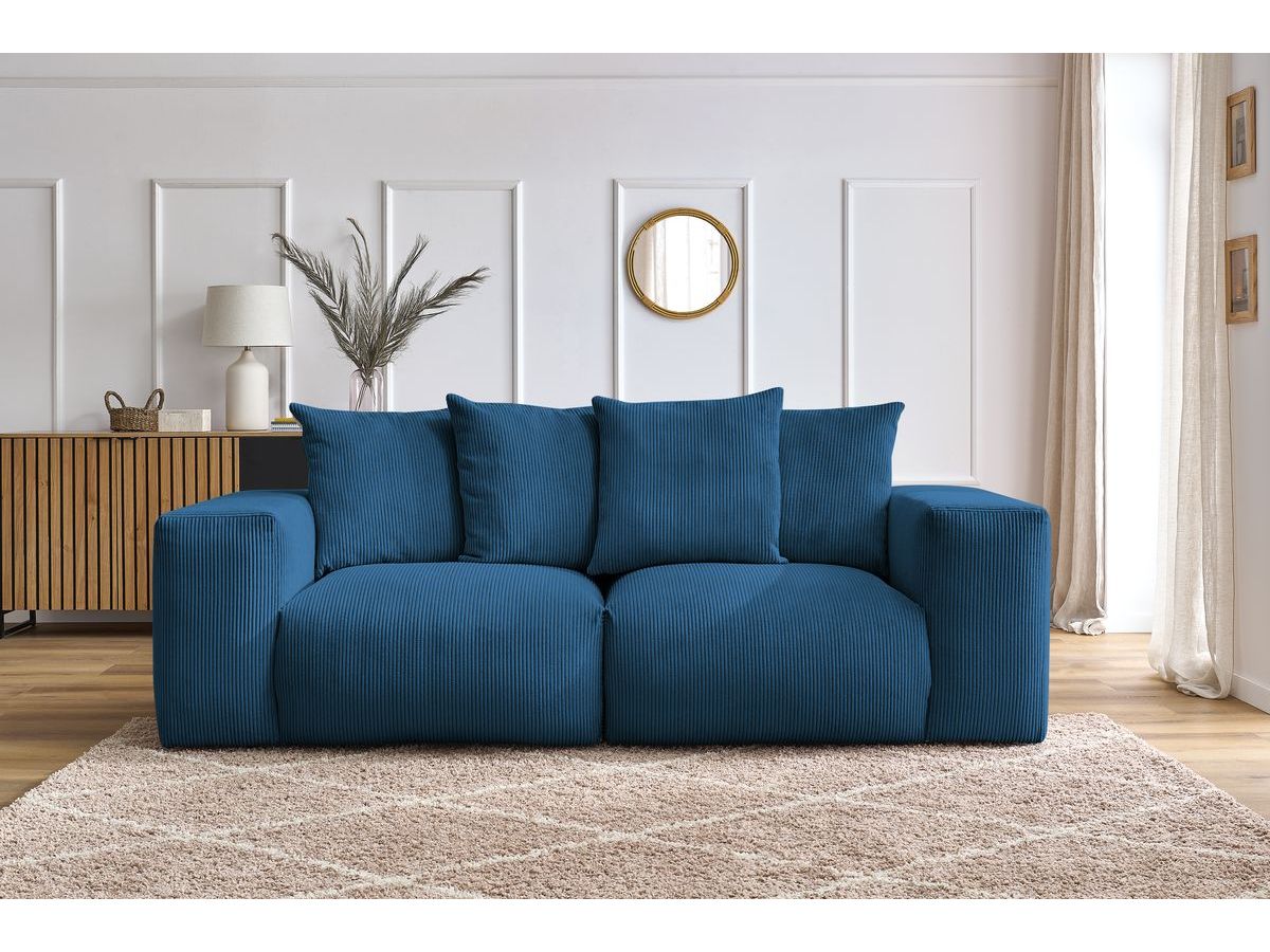 Canapé droit modulable VOLTAIRE bleu foncé — vue 5