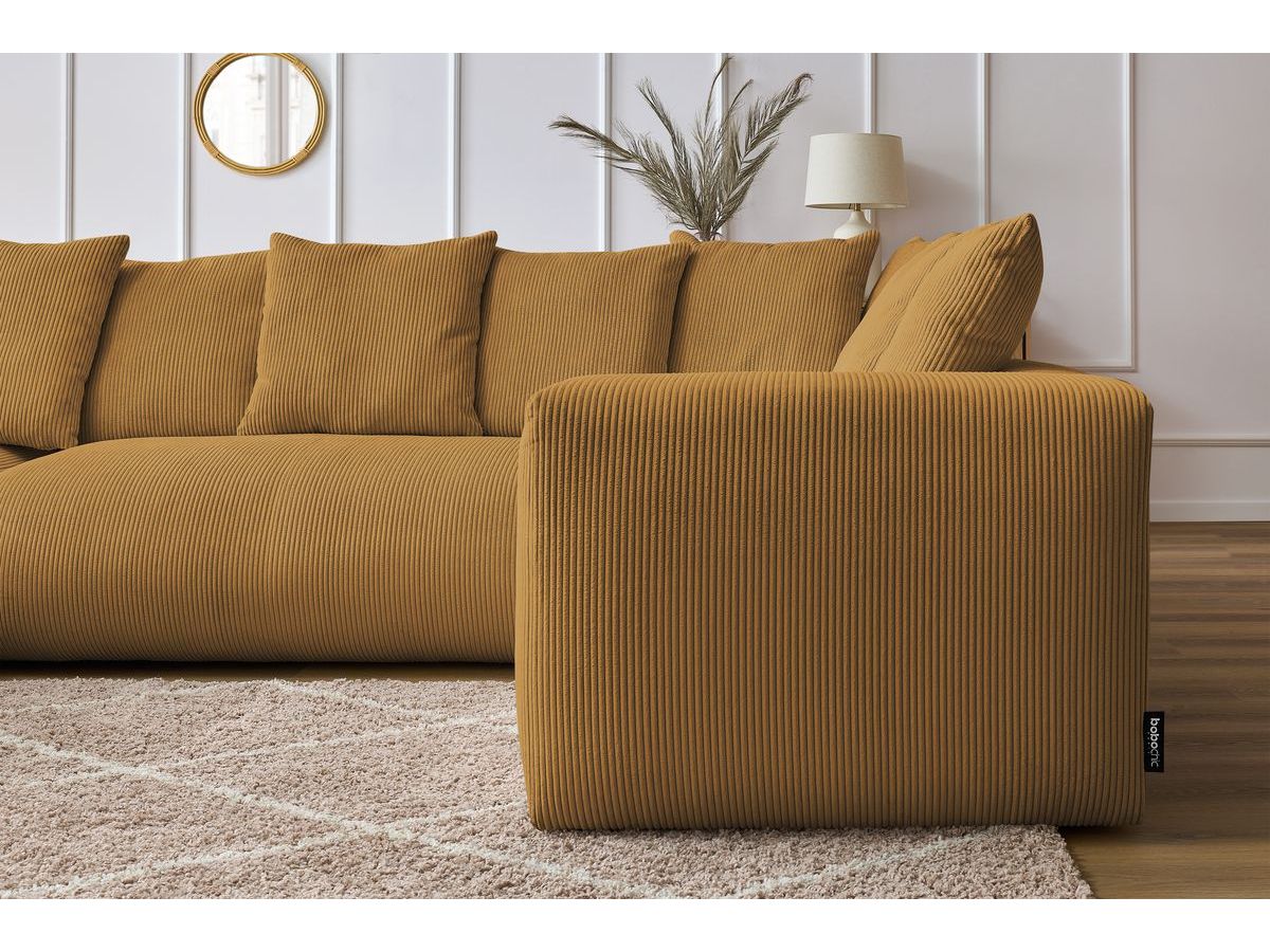 Canapé panoramique modulable VOLTAIRE jaune 6 places — vue 5