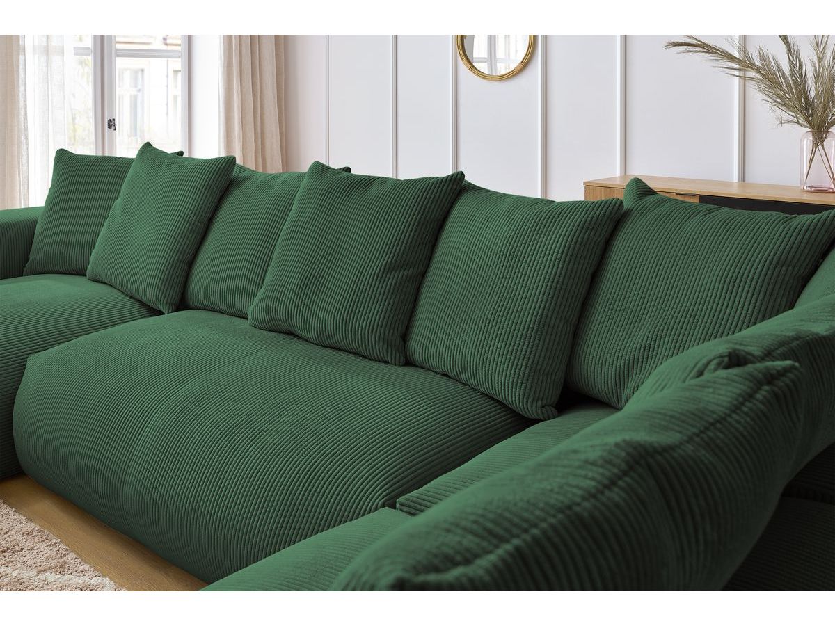 VOLTAIRE modulaire vaste panoramische bank 1 chaise longue, 1 2-zits fauteuil, 1 hoek, 1 1-zits fauteuil