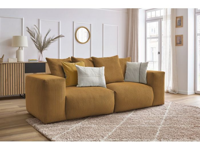 Canapé droit fixe modulable ultra moelleux VOLTAIRE