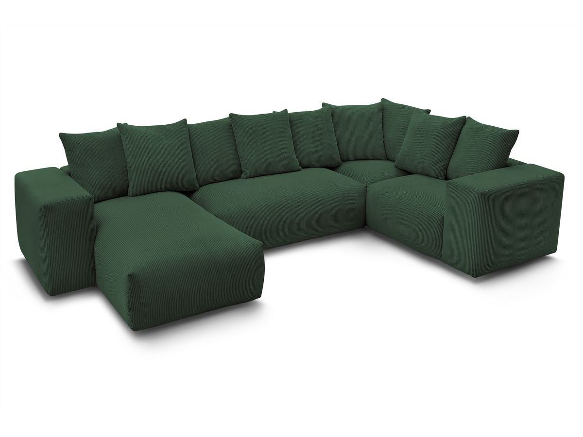 VOLTAIRE modulaire vaste panoramische bank 1 chaise longue, 1 2-zits fauteuil, 1 hoek, 1 1-zits fauteuil
