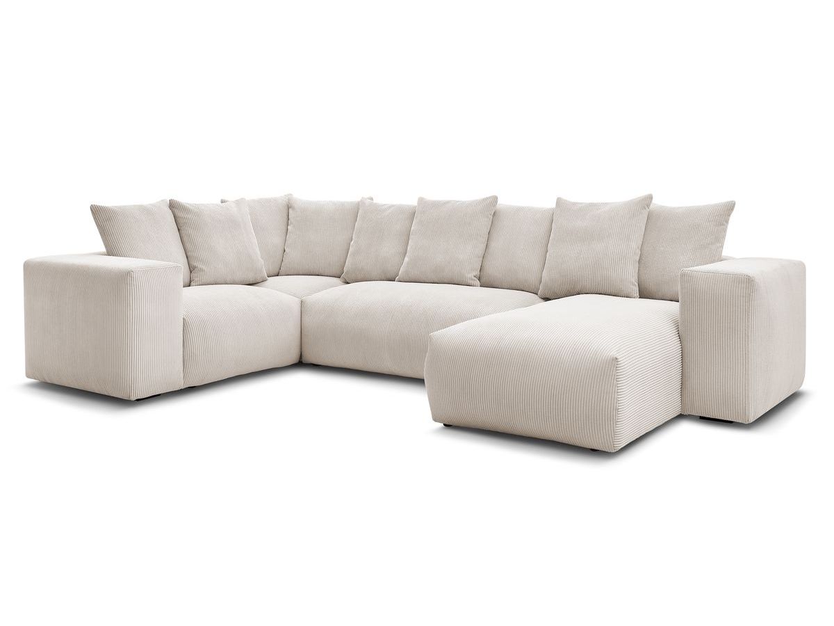 VOLTAIRE modulaire vaste panoramische bank 1 chaise longue, 1 2-zits fauteuil, 1 hoek, 1 1-zits fauteuil
