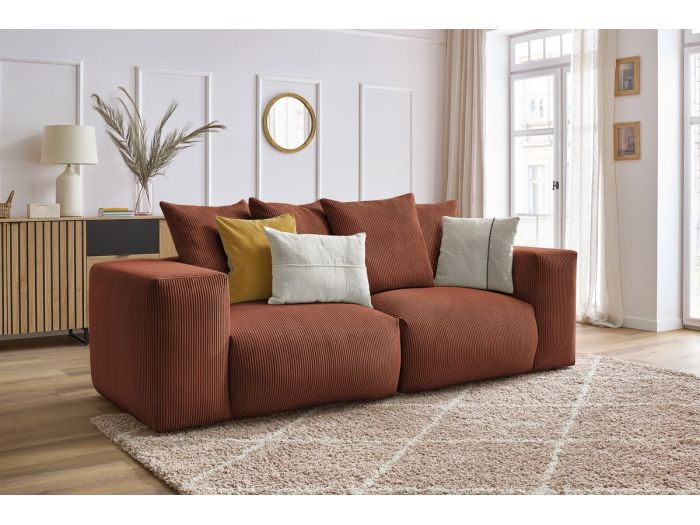 Canapé droit fixe modulable ultra moelleux VOLTAIRE