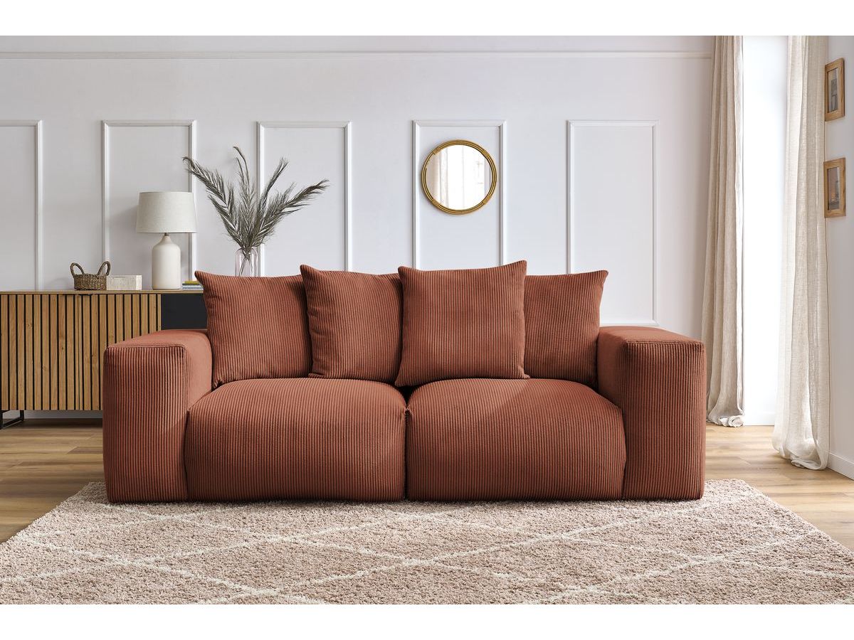 Canapé droit modulable VOLTAIRE orange — vue 5