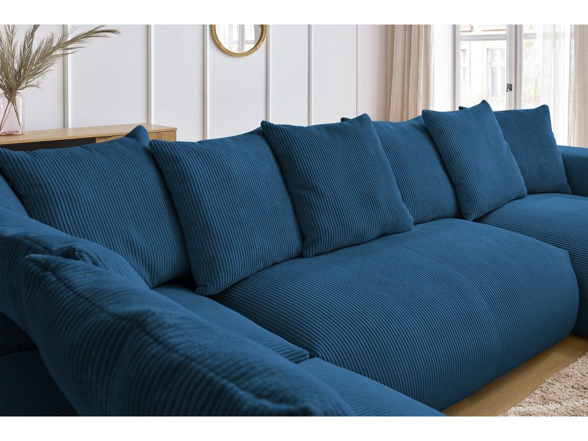 VOLTAIRE modulaire vaste panoramische bank 1 chaise longue, 1 2-zits fauteuil, 1 hoek, 1 1-zits fauteuil
