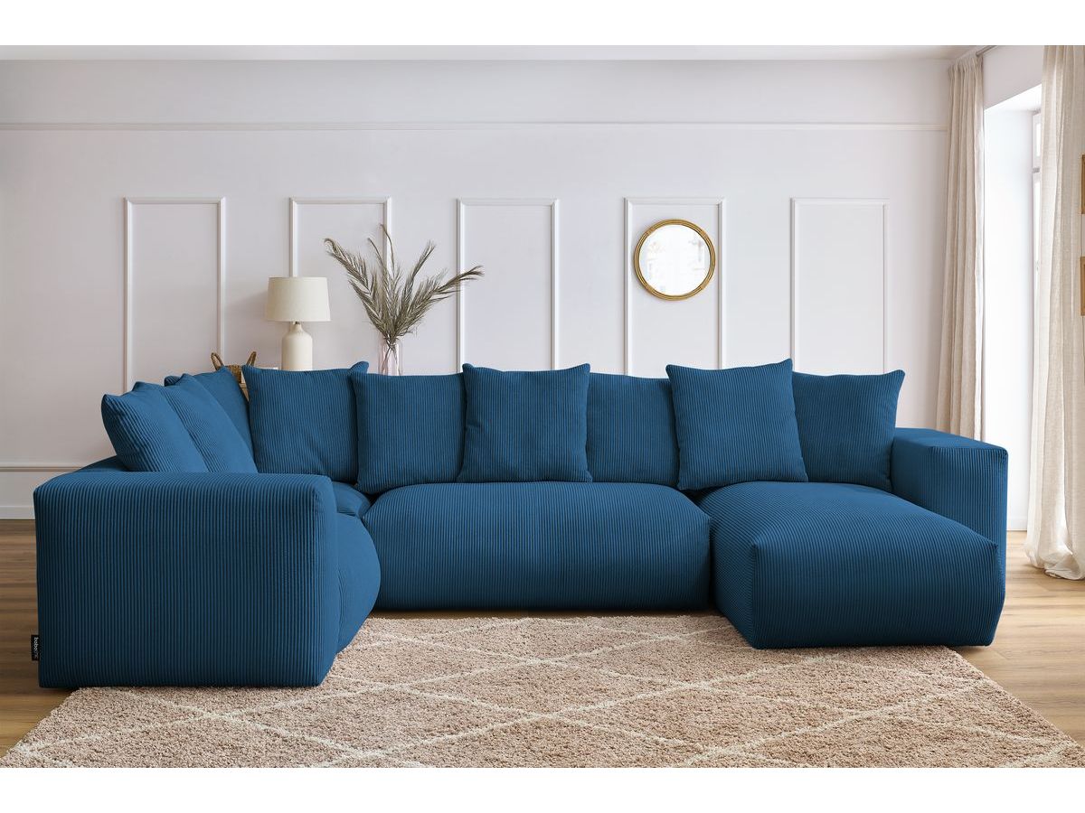 VOLTAIRE modulaire vaste panoramische bank 1 chaise longue, 1 2-zits fauteuil, 1 hoek, 1 1-zits fauteuil