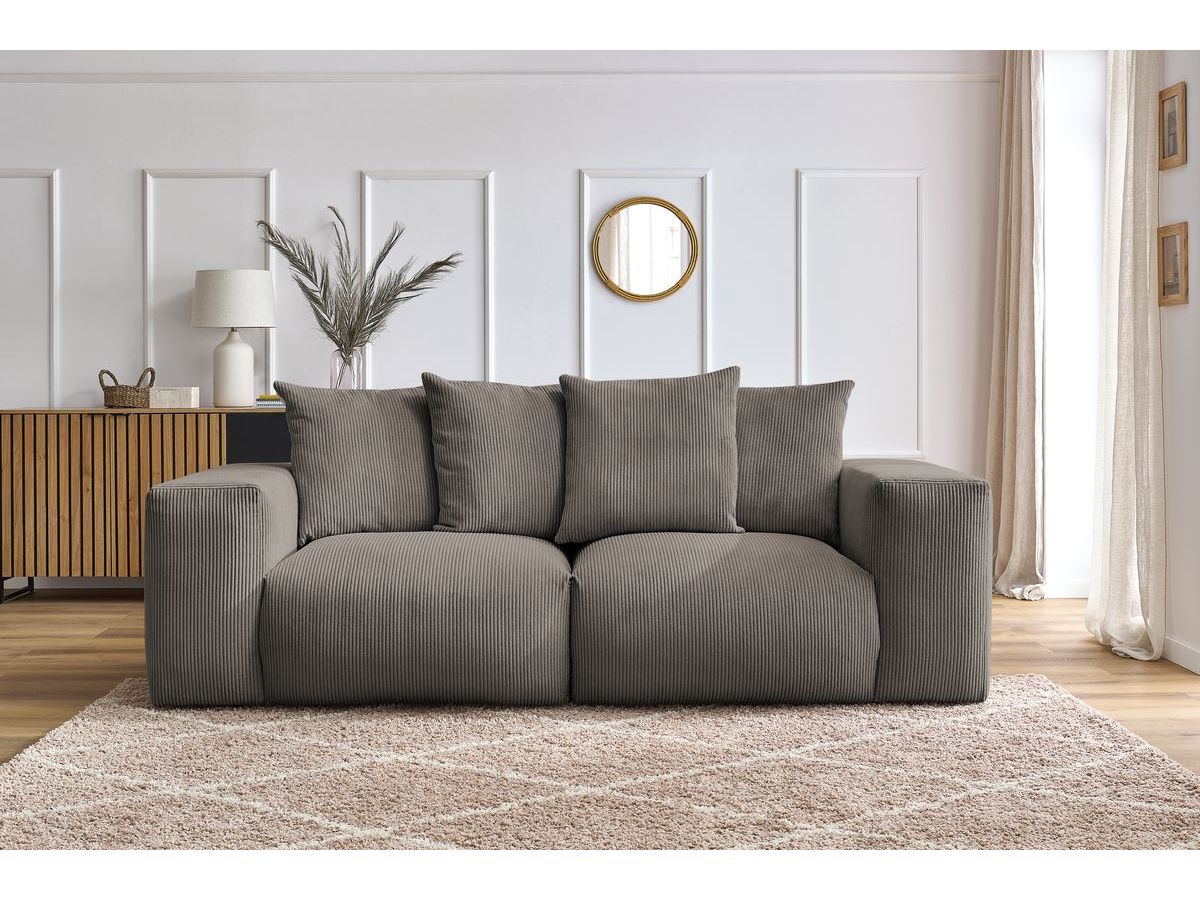 Canapé droit modulable VOLTAIRE taupe — vue 5