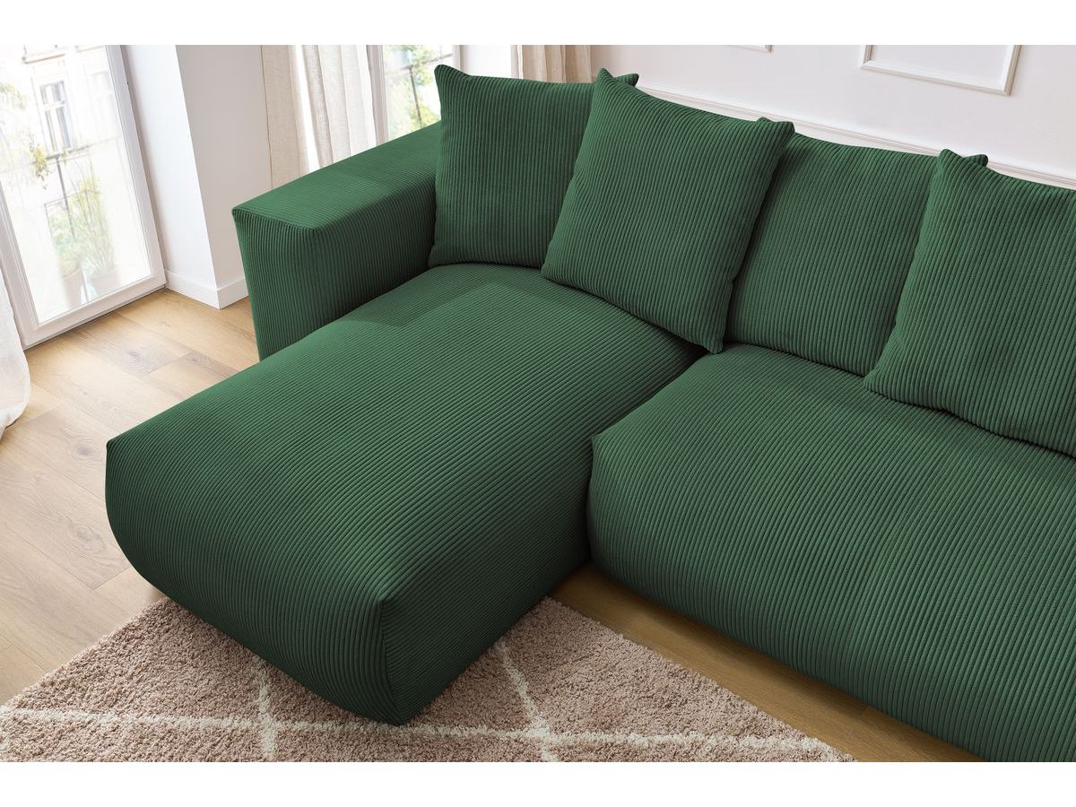 VOLTAIRE modulaire vaste panoramische bank met 1 chaise longue, 1 hoek, 2 fauteuils en 1 poef