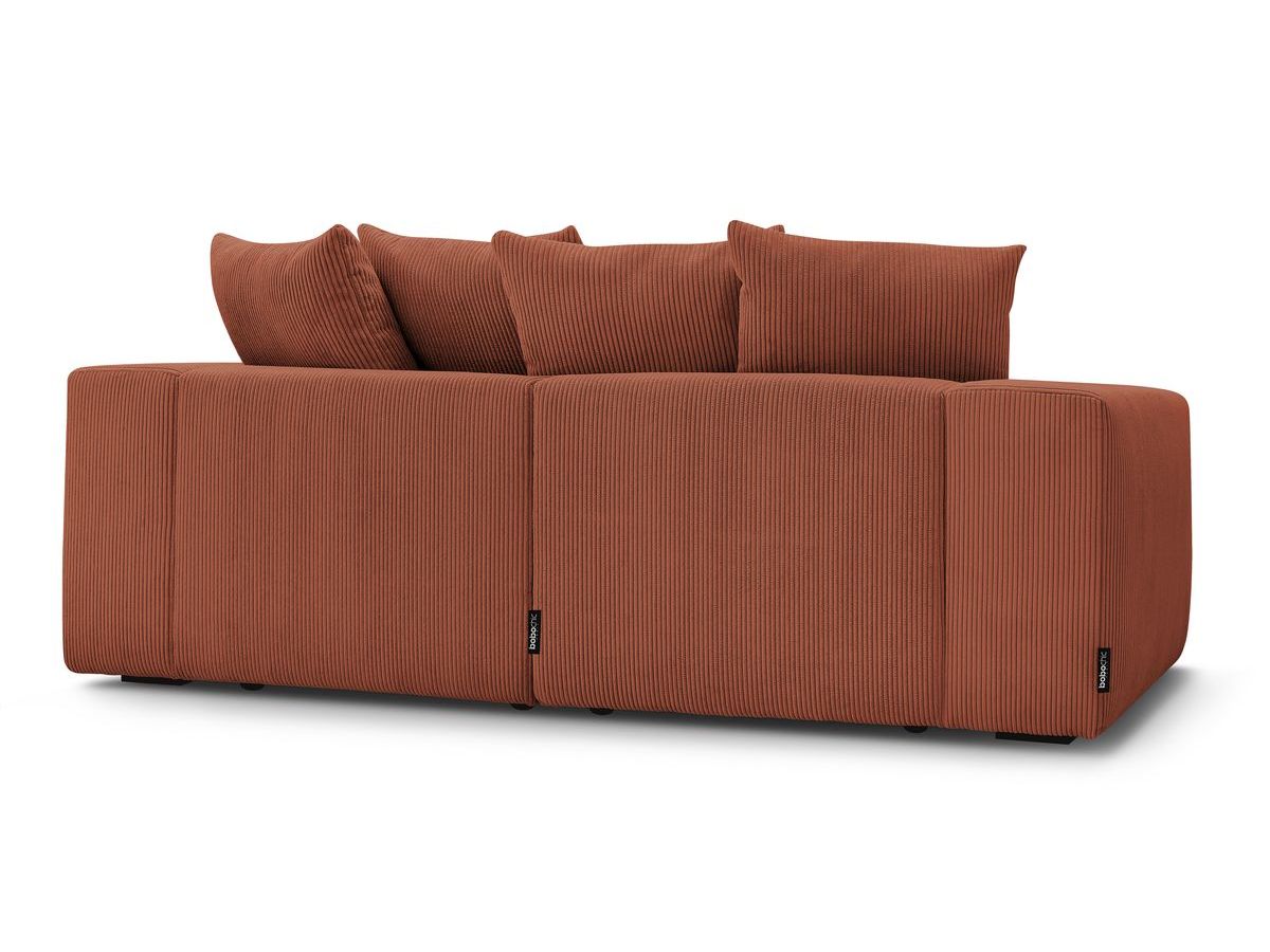 Canapé droit fixe modulable VOLTAIRE avec pouf