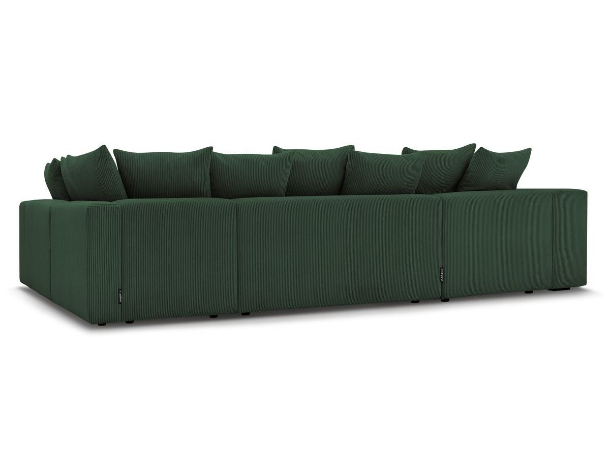 VOLTAIRE modulaire vaste panoramische bank met 1 chaise longue, 1 hoek, 2 fauteuils en 1 poef