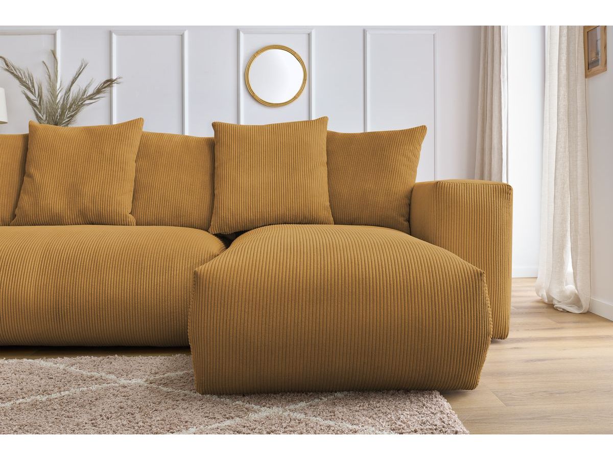 VOLTAIRE modulaire vaste panoramische bank 1 chaise longue, 1 2-zits fauteuil, 1 hoek, 1 1-zits fauteuil