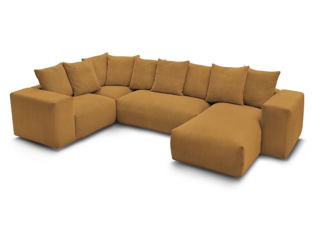 VOLTAIRE modulaire vaste panoramische bank 1 chaise longue, 1 2-zits fauteuil, 1 hoek, 1 1-zits fauteuil