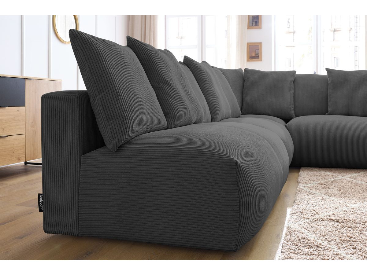 VOLTAIRE modulaire vaste hoekbank met 2 tweezitsfauteuils, 1 hoek- en 1 enkele fauteuil