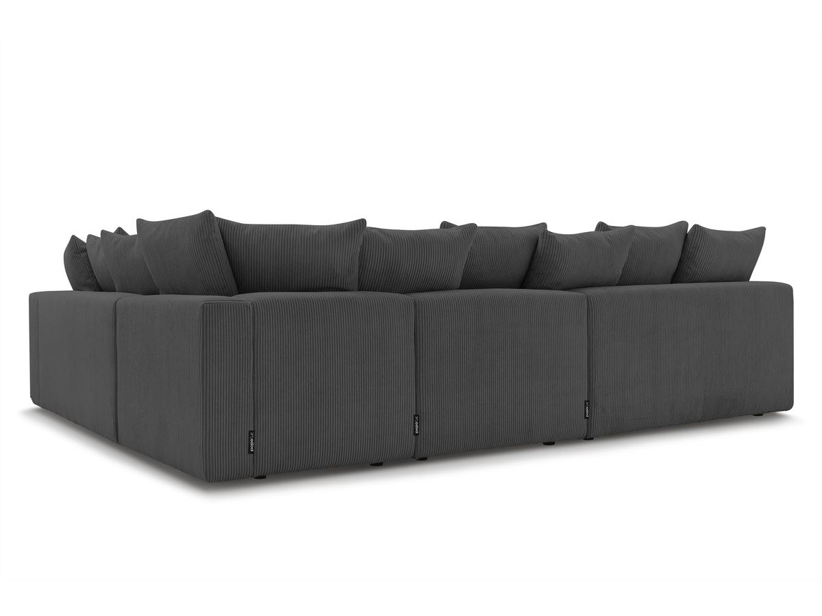 VOLTAIRE modulaire vaste hoekbank met 2 tweezitsfauteuils, 1 hoek- en 1 enkele fauteuil