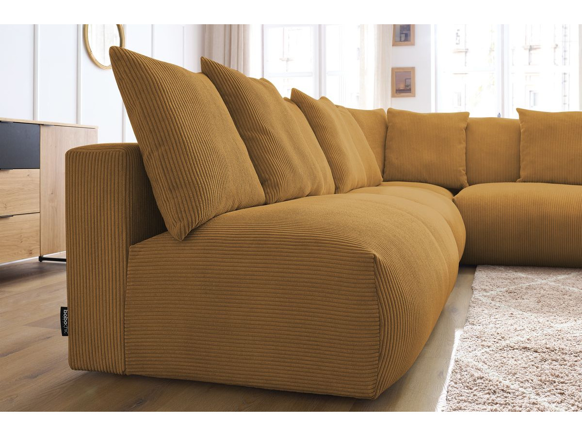 Canapé d'angle modulable VOLTAIRE jaune — vue 5