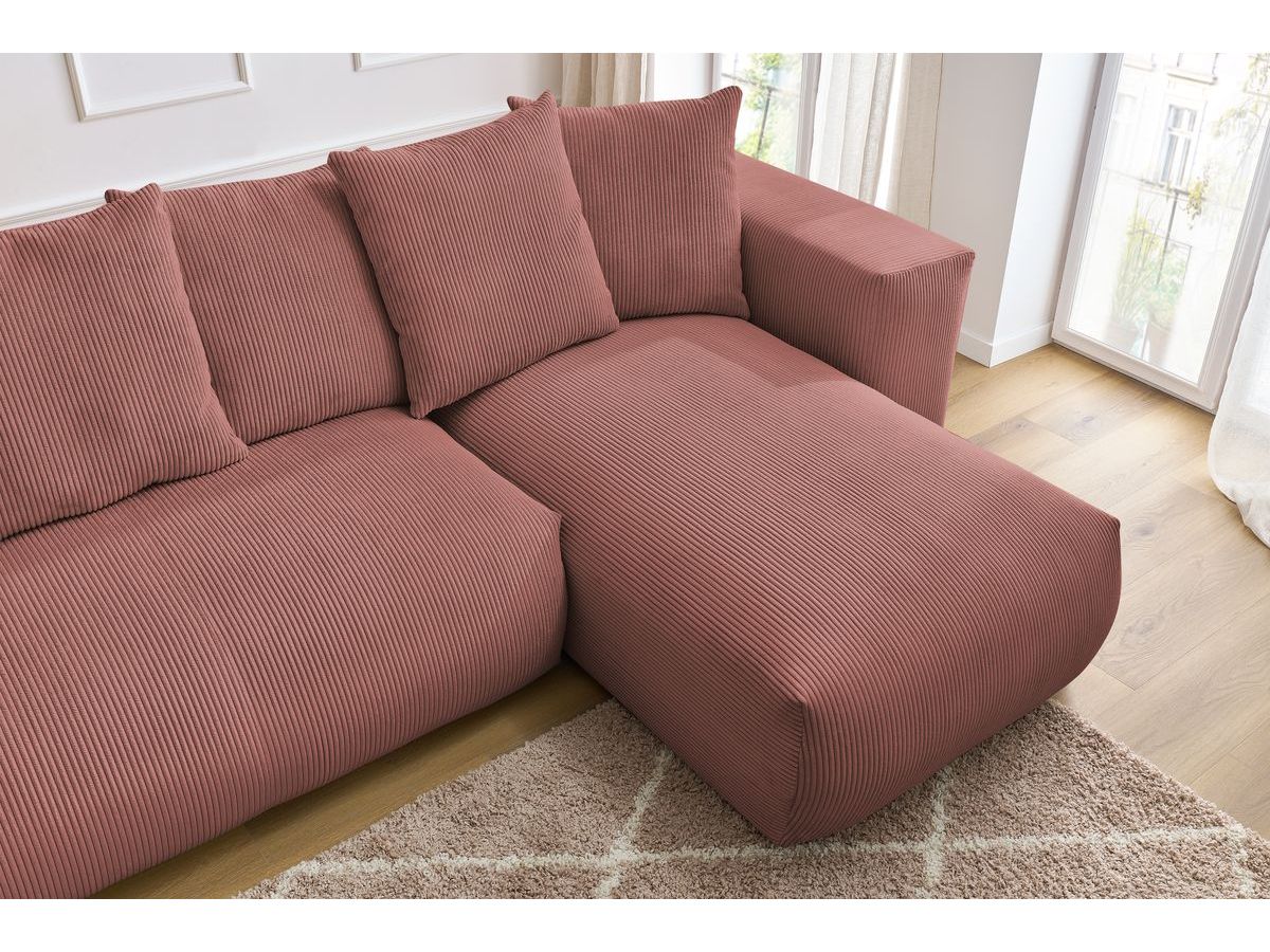 VOLTAIRE modulaire vaste panoramische bank 1 chaise longue, 1 2-zits fauteuil, 1 hoek, 1 1-zits fauteuil