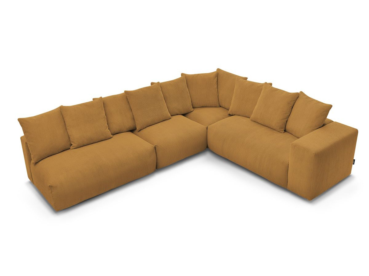 VOLTAIRE modulaire vaste hoekbank met 2 tweezitsfauteuils, 1 hoek- en 1 enkele fauteuil