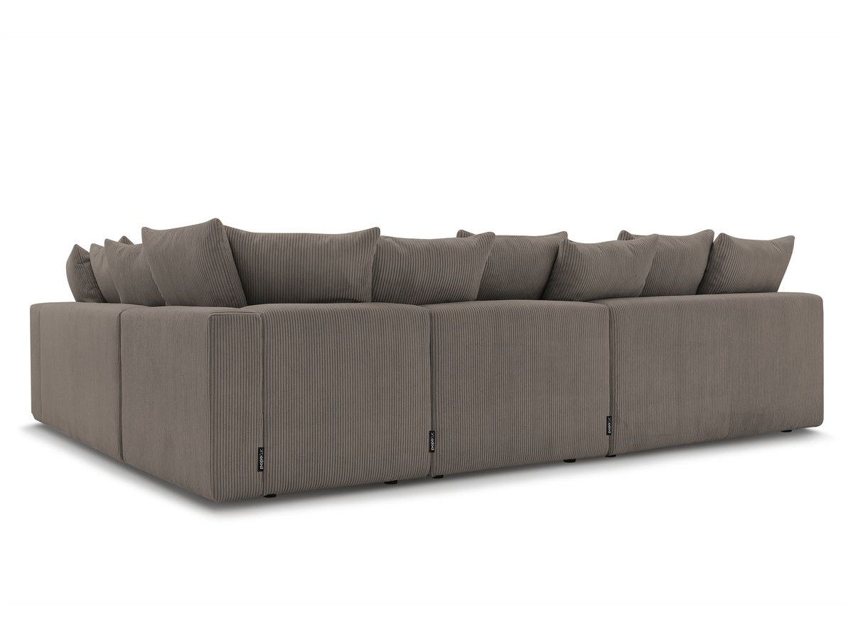 Canapé d'angle fixe modulable VOLTAIRE avec 2 chauffeuses 2 places, 1 angle et 1 chauffeuse 1 place