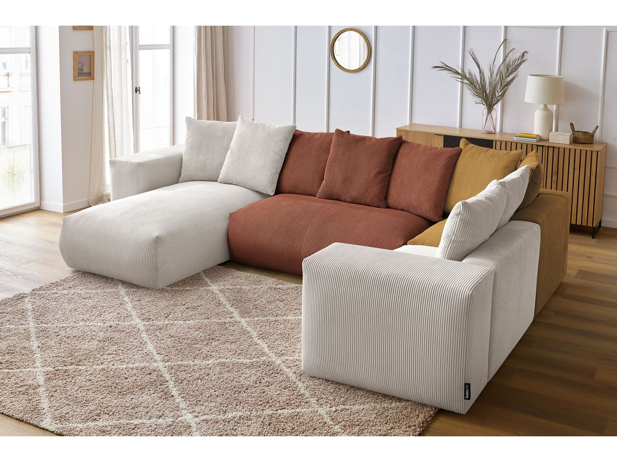 Canapé panoramique modulable VOLTAIRE multicolore 5 places — vue 5