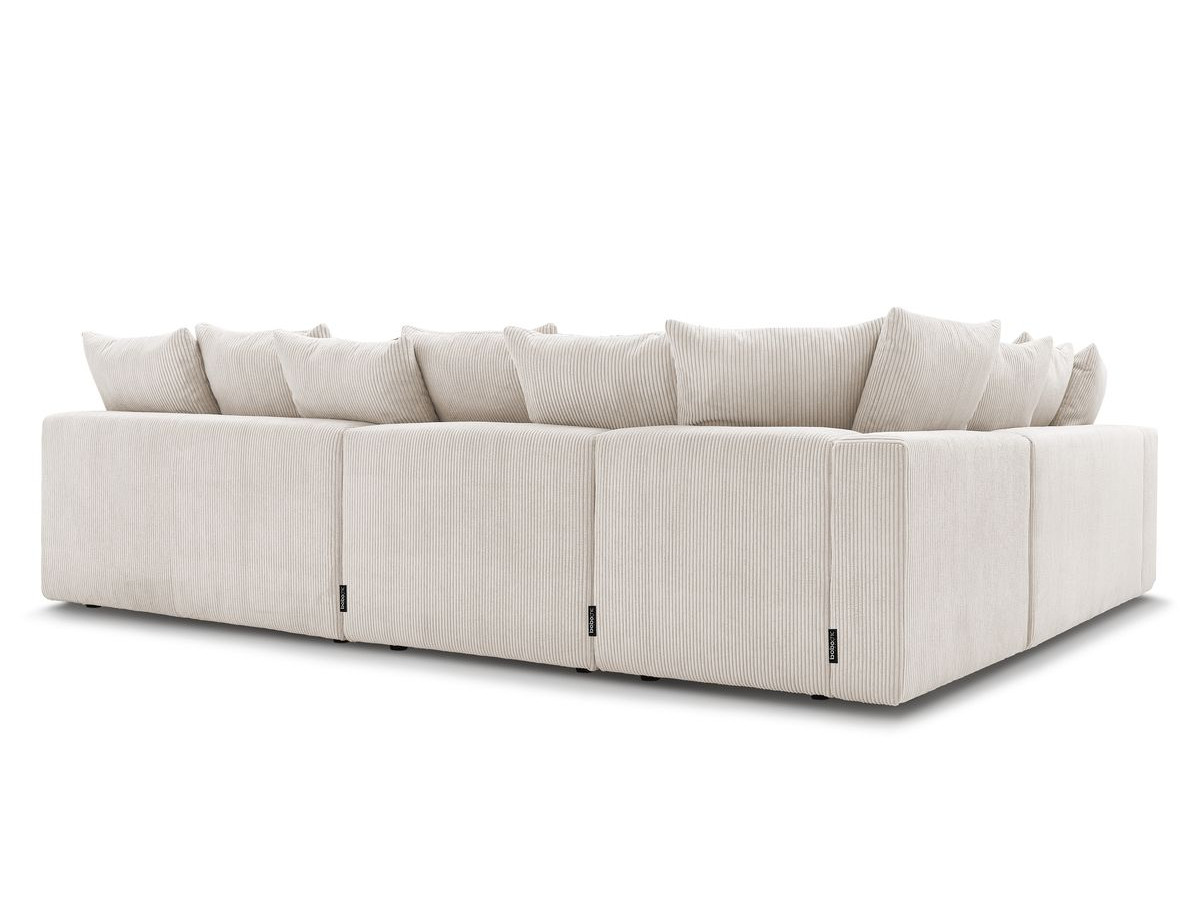 Canapé d'angle fixe modulable VOLTAIRE avec 2 chauffeuses 2 places, 1 angle et 1 chauffeuse 1 place