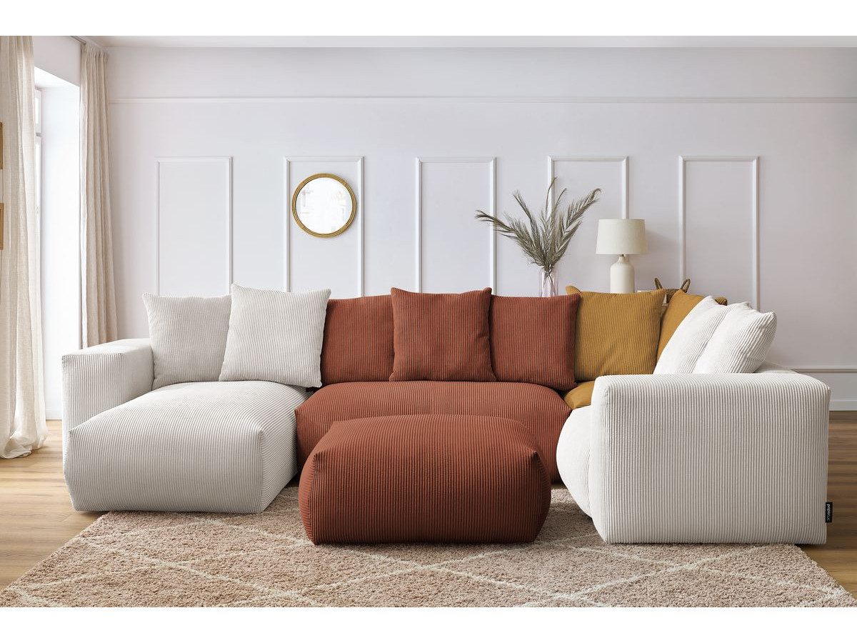 Canapé panoramique modulable VOLTAIRE multicolore 6 places — vue 5