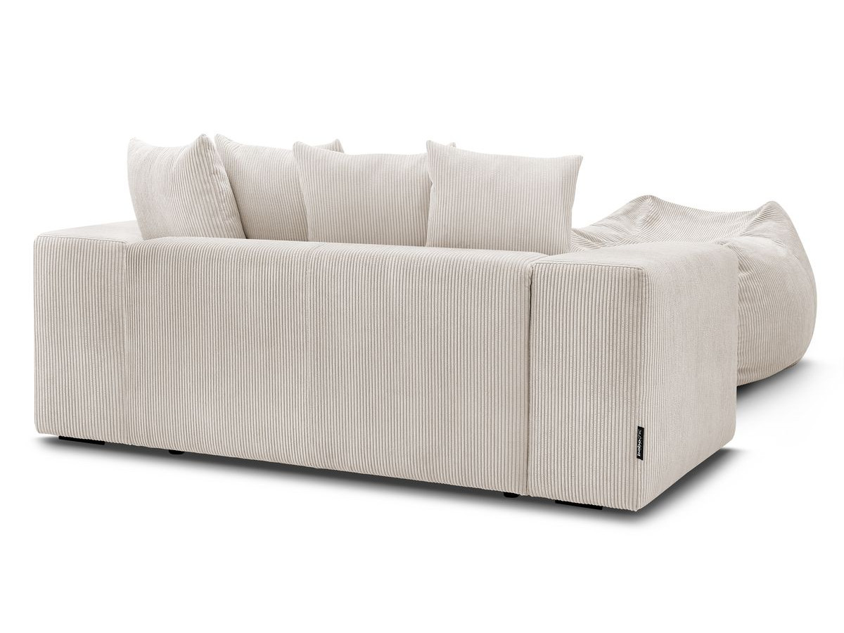 Canapé droit fixe 2 places VOLTAIRE avec pouf