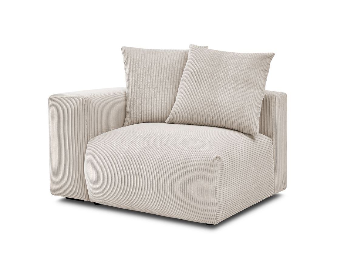 Chauffeuse 1 place avec accoudoir pour canapé modulable VOLTAIRE