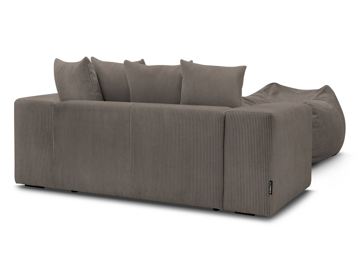 Canapé droit fixe 2 places VOLTAIRE avec pouf