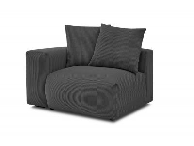 Chauffeuse 1 place avec accoudoir pour canapé modulable VOLTAIRE