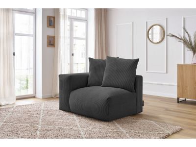Chauffeuse 1 place avec accoudoir pour canapé modulable VOLTAIRE