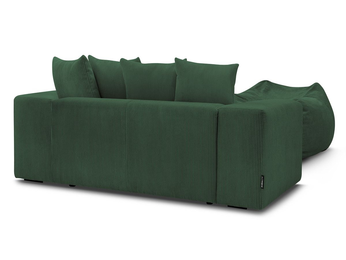Canapé droit fixe 2 places VOLTAIRE avec pouf