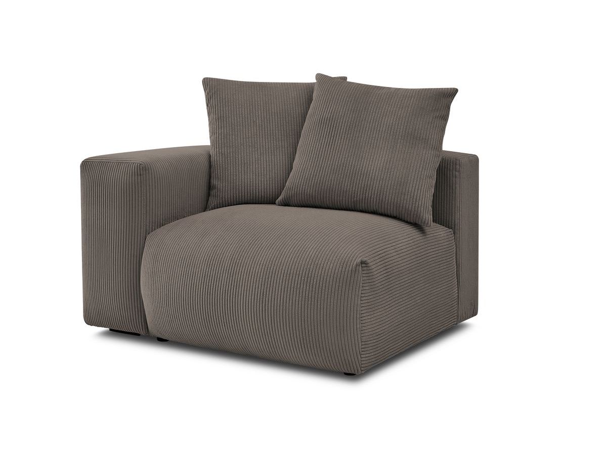 Chauffeuse 1 place avec accoudoir pour canapé modulable VOLTAIRE
