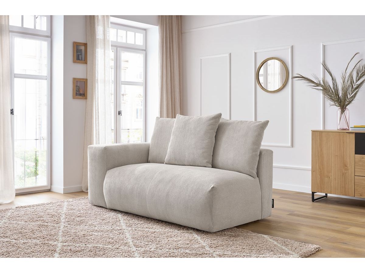 Chauffeuse 2 places avec accoudoir pour canapé modulable VOLTAIRE