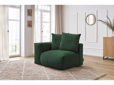 Chauffeuse 1 place avec accoudoir pour canapé modulable VOLTAIRE