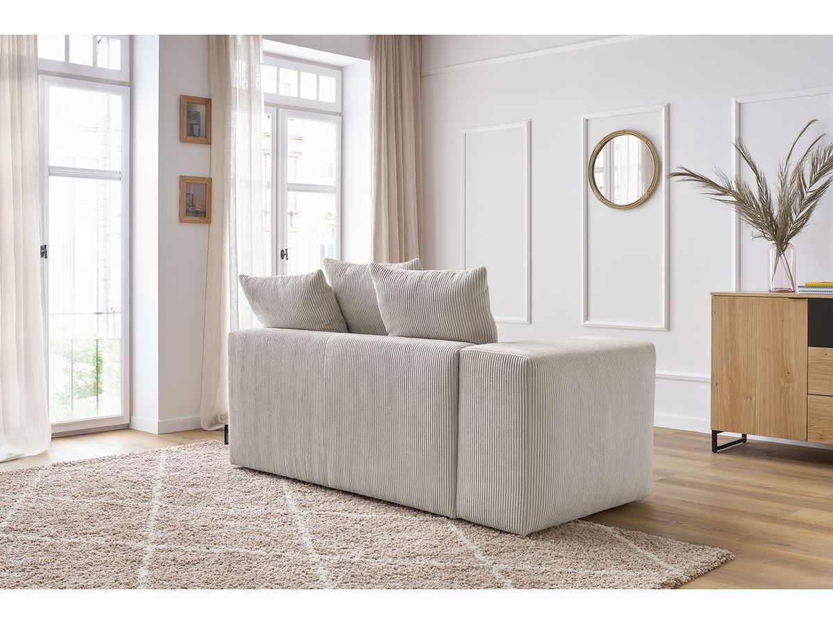 Chauffeuse 2 places avec accoudoir pour canapé modulable VOLTAIRE beige — vue 5