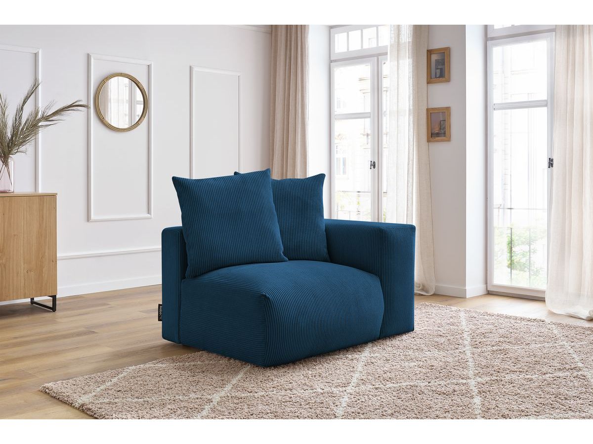 Chauffeuse 1 place avec accoudoir pour canapé modulable VOLTAIRE