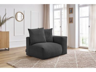 Chauffeuse 1 place avec accoudoir pour canapé modulable VOLTAIRE