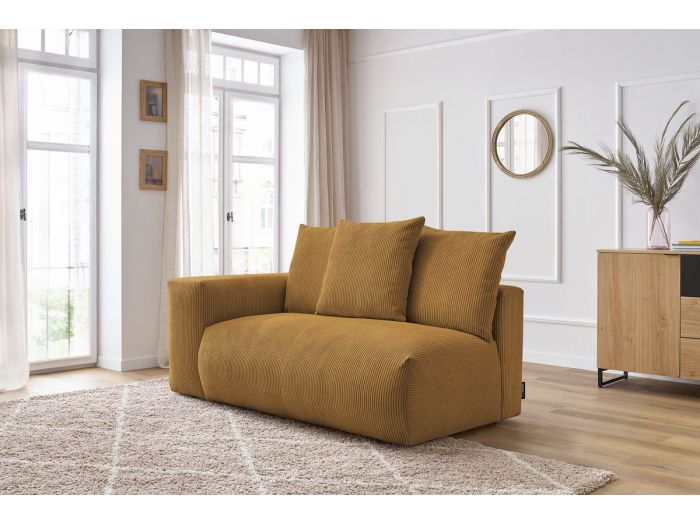 Chauffeuse 2 places avec accoudoir pour canapé modulable ultra moelleux VOLTAIRE