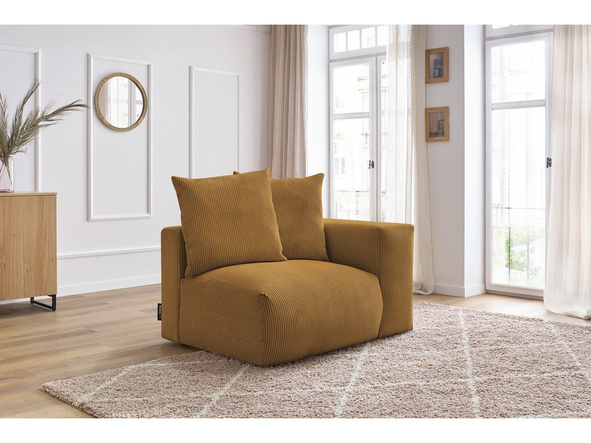 Chauffeuse 1 place avec accoudoir pour canapé modulable VOLTAIRE