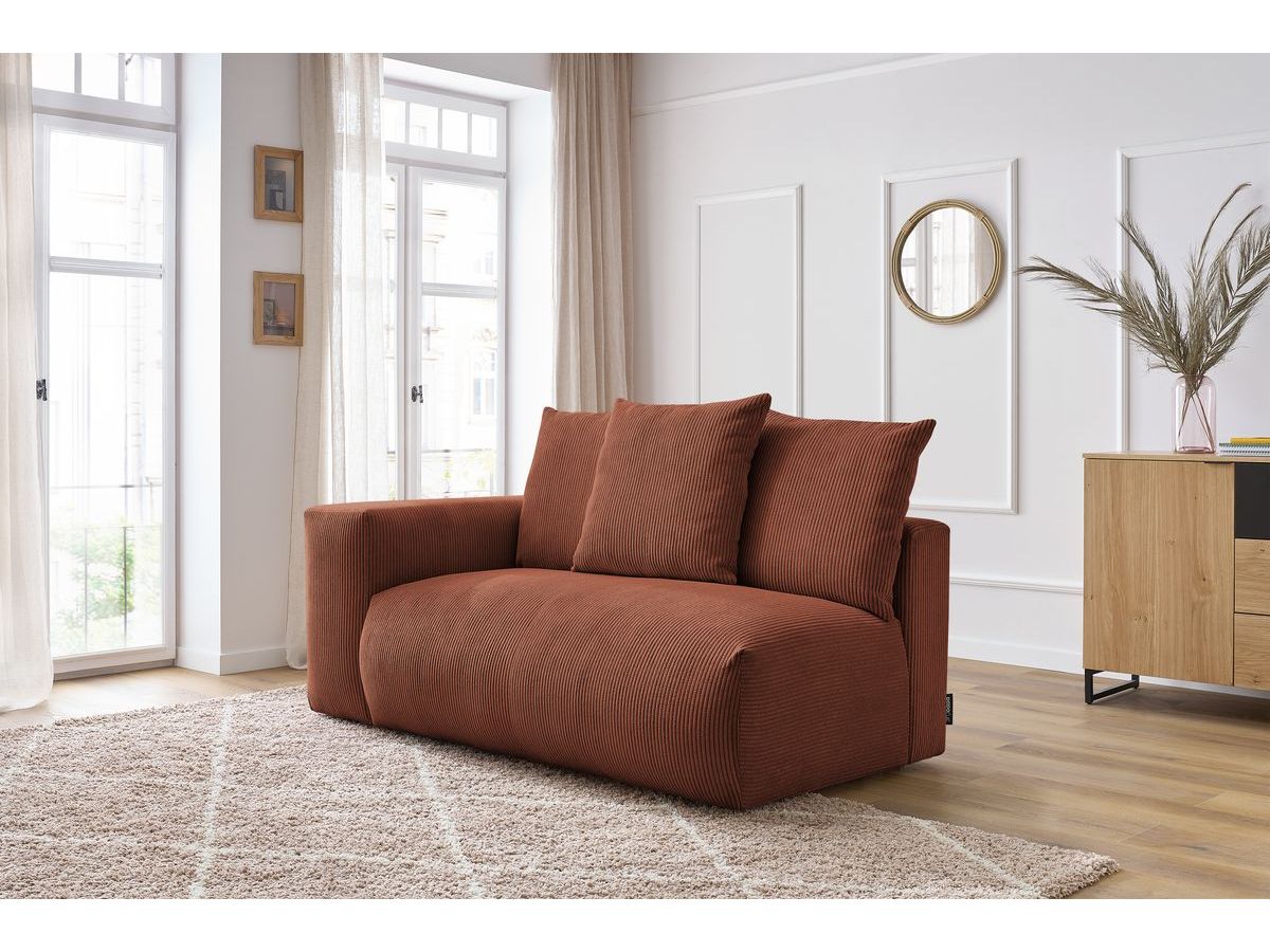 Chauffeuse 2 places avec accoudoir pour canapé modulable VOLTAIRE